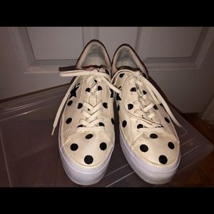 Platform polka dot converse